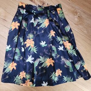 Pink Martini Tropical Floral A-Line Skirt